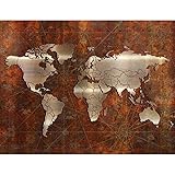 weltkarte poster xxl rahmen FORMAT: 352 x 250 cm - 8 Bahnen Streifen (Breite x Höhe). Maßstabil - keine Verzerrung