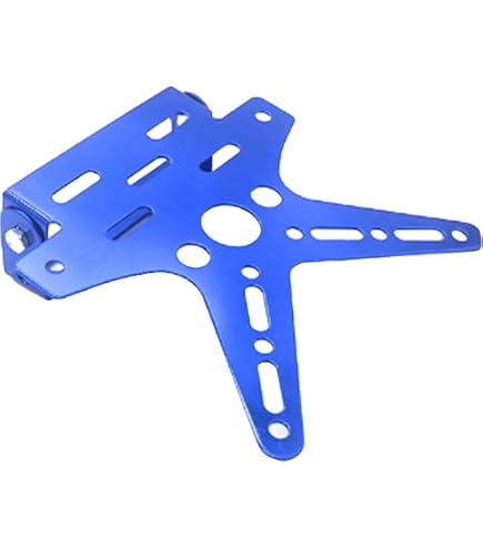 TNT Support Latéral Plaque Immatriculation Universel Noir - Fixation Robuste Et Facile