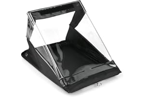 CENBEN Waterproof Clipboard A4 with Transparent PVC Screen, Outdoor Covered Clip Board with Storage, A4 Waterproof Document Holder, Black Clipboard with Cover to Protect Documents from Rain, Snow