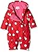 Toby Tiger Spot Baby Girl's Snowsuits Red 0-3 Months