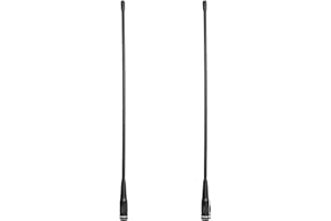Retevis RHD771 Talkie Walkie Antenne SMA-M Double Bande VHF/UHF Gain Élevé Compatible avec Talkie Walkie Retevis RA89 HA1UV RT3S RT85 RT1 RT81 Baofeng UV-3R YAESU WOUXUN TYT TONGFA(2 Pcs)
