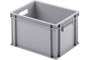 ALUTEC MÜNCHEN Eurokasten in Industriequalität grau geschlossen 400 x 300 x 235 mm