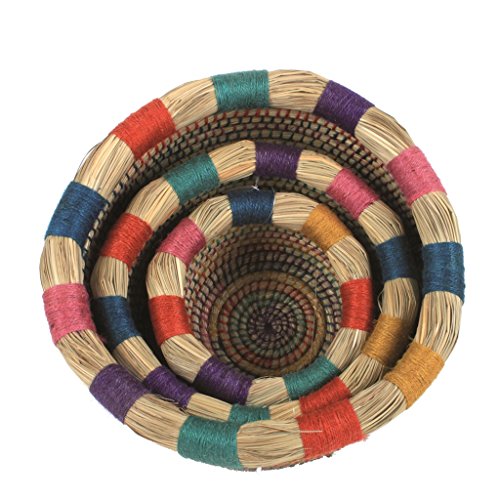 AUFBEWAHRUNGSKORB „ORIENT“ RUND Ø 20 30 35 45 CM – HANDARBEIT – FAIR TRADE (Ø 30cm) - 2