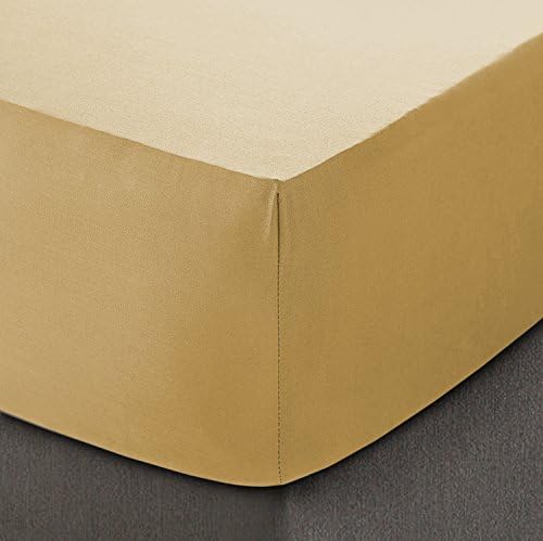Divine Textiles 200 Thread Count Egyptian Cotton Flat Sheet - King - Mocha