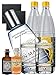 Produktbild Gin-Set Gin Mare aus Spanien 0,7 Liter + Boudier Saffron Frankreich Gin 0,05 Liter + Monkey 47 Schwarzwald Dry Gin 5 cl MINIATUR + 2 x Thomas Henry Tonic Water 1,0 Liter + 2 London Blue Longdrink Gläser + 2 Schieferuntersetzer quadratisch 9,5 cm