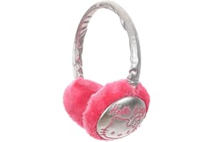 SUN CITY Paraorecchie effetto avvolgente, per bambina, motivo: Hello Kitty Disney, colore: oro, argento e persiana, taglia unica