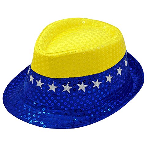 Fanartikel Pailletten Hut EM & WM Trilby Hut 8 Länder (Bosnien)