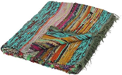 albena shop 72-113 Marni indian flick carpet handwoven 90 x 150 cm green