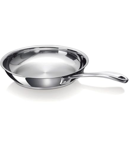 Lagostina Tempra Steel Pan Diameter 20 cm Made of Stainless Steel 18/10 with Lagotherm Base and Ergonomic Silicone Handle, Pan for Induction, Gas and Oven