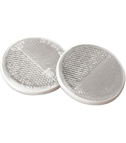 Riflettori ETUKER Da 2 Pezzi - Diametro 6 Cm, Gialli, Omologati E-Mark, Per Rimorchio, Camion E Barca - Foto 3