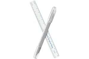 AISEELY Stylo de Tatouage pour Sourcils, Kit de Stylo de Tatouage Bleu, Stylo Marqueur de Tatouage à Double TêTe Avec Règle en Papier, Marqueur de Sourcil de Tatouage Semi-permanent