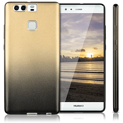 kwmobile Funda para Huawei P9 - Case para m vil en TPU silicona - Cover trasero Dise o Degrade de colores met licos en antracita dorado reviews kwmobile Funda para Huawei P9 - Case para m vil en TPU silicona - Cover trasero Dise o Degrade de colores met licos en antracita dorado