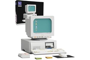 BRICKKK Set di mattoncini da costruzione Computer retrò modello MOC di Pantasy Esplora l'incantevole mondo del design PC retrò con questo kit di mattoncini da costruzione MOC,6 anni o più,3000 pezzi