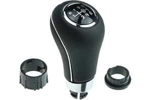 NEWTOWN2700-PARTS Pommeau de levier de vitesse 6 vitesses compatible / pièce de rechange pour Mercedes Benz Classe C W204 S204 W203 S203