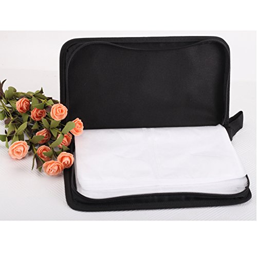 CD Etui Tasche Schutzhüllen Aufbewahrung für maximal 80 CD/DVD ( zufällige Farbe ) - 3