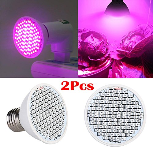 Pflanzen-Wachstumsleuchte E27, Par30, 15 W, LED-Leuchtmittel, 4 Stück rot + 1 Stück blau), für den Innenbereich, Gewächshaus, Gemüse, Seawang, 2 from the sale