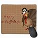 Produktbild Professional Gaming Mouse Pads Thanksgiving Turkey Picture Laptop Pad Non-Slip Rubber Stitched Edges 18X22cm