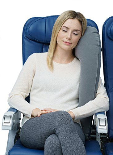 Travelrest – Das Ultimative Aufblasbare Reisekissen / Nackenkissen / Nackenhörnchen – Ergonomisch, Patentiert & Einstellbar für Flugzeuge, Autos, Busse, Züge, Office Napping, Camping, Rollstühle (Rollt Klein Auf) - 2