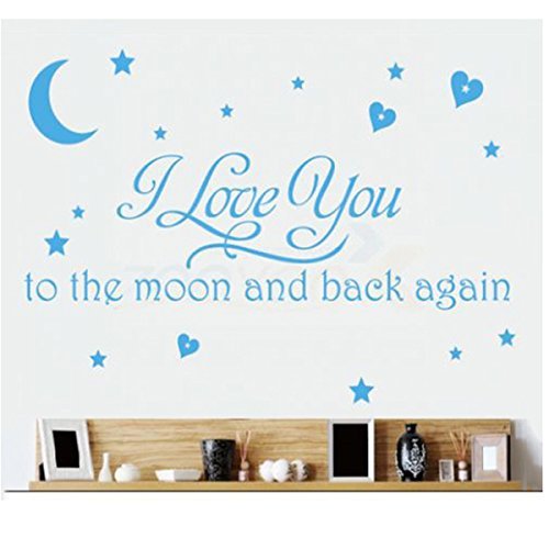 Love Quotes Wall Decor Wall Art I Love You To The Moon And Back
