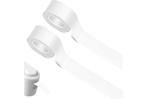 HEMIKS 2 Rotoli Etichette Adesive Termiche L1/Q1/M1, 16 mm x 4 m Nastro per Etichette Compatibile Etichette Termoadesive Personalizzate per Etichettatrice