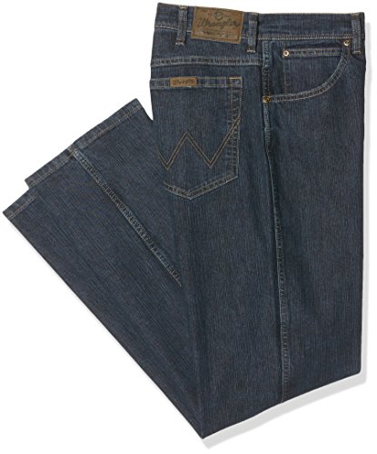 Wrangler Regular Fit Straight Leg Vaqueros, (Azule), 35W / 34L para Hombre
