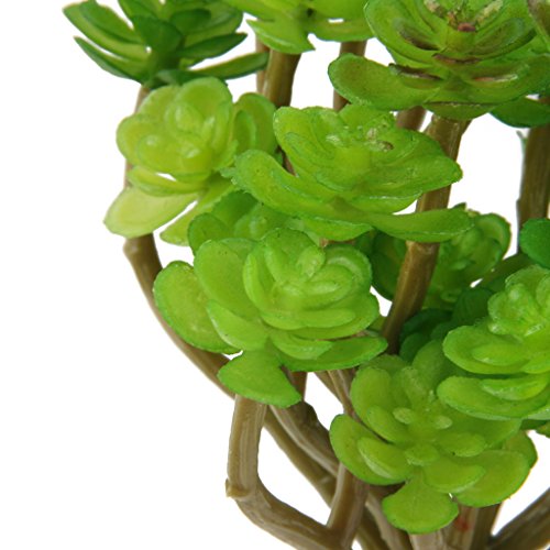 Kuenstliche 13 Zweig Buendel Kaktusfeige Foliage kunstblumen Kunstpflanz Pflanze Hauptdekor - 6