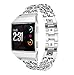 Produktbild kashyk Kompatibel mit Fitbit Ionic Armband,Metall Solid Edelstahl Uhrenarmband with Quick Release Replacement Armbanduhr,Edelstahl Metallarmband Watch Straps für Unisex uhrenband Werkzeug in 3 Farben