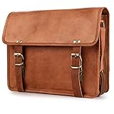 messenger vintage 👍 MAßE & MATERIAL: Größe: 33x26x9 cm (L x B x H); Gewicht: 0,7 kg; Die Umhängetasche ist aus hochwertigem braunem (Farbe: cognac / braun) Leder gefertigt. Das Leder ist robust und langlebig.Das Innenleben besteht aus starker und langlebiger Baumwolle. Bei Berliner Bags werden ausschließlich solide YKK Reißverschlüsse verarbeitet. Die breiten Schulterriemen sind verstellbar.