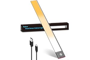 TEDMOS LED Unterbauleuchte Küche mit Bewegungsmelder und Akku, 3600mAh Dimmbar USB Aufladbar Schrankbeleuchtung LED Bewegungssensor Magnet Küchenbeleuchtung Unterbau LED Ohne Kabel LED Lichtleiste mit Sensor