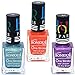 Coat Me Bonjour Paris True Color Nail Polish - Blue / Orange / Purple, Pack of 3 (0.90 Oz) RS.273.00