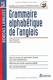 Grammaire alphabétique : Anglais