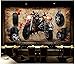Price comparison product image Apoart 3D Wallpaper Original Vintage Harley Motorcycle Nostalgic Brick Wall Background Decorative Wall 350Cmx245Cm