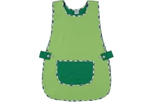 Siry Work Grembiule Scuola Infanzia, Cucina Donna, Taglia Unica, Regolabile in Vita con Due Bottoni che lo Rendono Facile da Indossare, Made in Italy, Art. Dalia