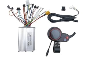 Cucioki 48V/20A Electric Scooter Controller with Throttle LCD Display Speed for Bike BLDC Motor Scooter Parts