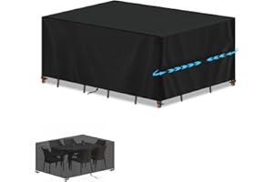 SIMPHAUS Coprimobili da Esterno Impermeabile Copertura Tavolo Esterno Telo Protezione Tavolo Esterno Telo Copritavolo Antipioggia da Mobili Esterno Balcone Anti-UV Tessuto Oxford 420D 140x80x75cm