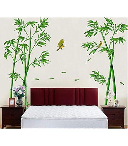 tjapalo pk274 Wandtattoo Bambus Schilf Strauch Dekoration Wandaufkleber  Wandtattoo Wohnzimmer Bambus, : olive, Gre: H140xB53cm : Amazon.de:  Baumarkt