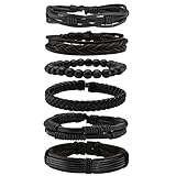 GÜNSTIGER PREIS: Beinhaltet 6 Stück Armbänder. Preisgünstiges Schmuckarmband für Männer und Frauen, Jungen und Mädchen.