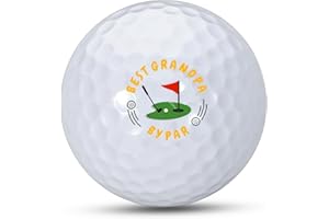 FLEURE ESME Golf Gift for Grandpa Funny Golf Ball for Grandfather Men Dad Husband Retirement Fathers Day Christmas Birthday Gifts from Grandchildren Son Daughter - Best Grandpa By Par Keepsake for Golf Lovers