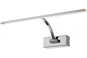 B·LED BARCELONA LED BARCELONA LED - Applique murale LED 6W réglable. Éclairage moderne pour tableaux, lumière blanc chaud 2700K. Applique intérieure chromée | Lampe pour tableaux, photos et décoration intérieure