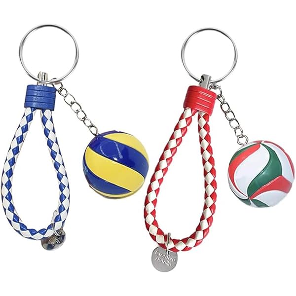 Nouveau 3.8cm Mini PVC Volley Ball Volley Ball Porte Clés Cadeaux