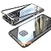 Produktbild Jonwelsy Huawei Mate 20 Pro Hülle, Stark Magnetische Adsorption Technologie Metallrahmen, Transparent Gehärtetes Glas Rückseite Handyhülle für Huawei Mate 20 Pro (6,39 Zoll)