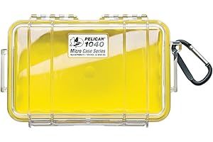 Pelican 1040-027-100 1040 Micro Case (giallo/trasparente)