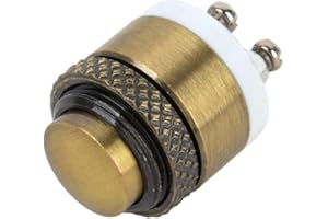 OUDQFCJ Klingelknopf aus Messing Momentaner wasserdichter Knopf Schraubklemmen