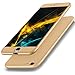 Produktbild Für iPhone 6S 4.7 Zoll Hülle, Girlyard 3 in 1 Ultra Dünn Premium Hart-PC Schale 360 Grad Full Body Schutzhülle Anti-Kratzer Stoßfest Bumper Handyhülle für Apple iPhone 6/ iPhone 6S - Gold