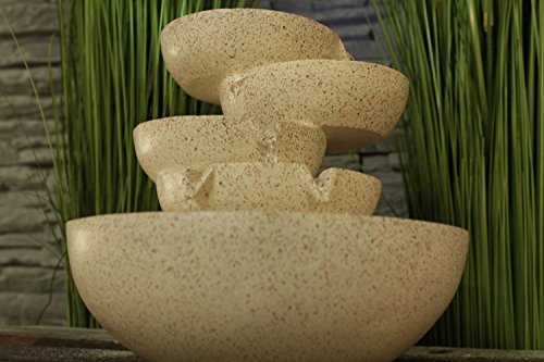 Zimmerbrunnen Conchas mit LED-Beleuchtung Springbrunnen Wasserspiel Tischbrunnen - 4