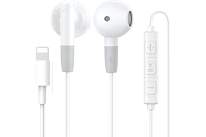WETSKY Auriculares para iPhone, Auriculares In Ear con Cable, Cascos Cable con Aislamiento de Ruido Soporte Control de Volumen de Llamadas, Compatible con iPhone 14/14 Plus Pro Max/13/12/11/X/XS/XR/8/8 Plus
