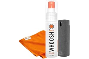CARTBIA EXCLUSIVE Whoosh! Screen Cleaner with Microfibre Cloth & 2 -in-1 portable, pocket size spray cleaner - the on the go LCD Screen Cleaner - Glasses Cleaner, Phone Screen Wipes - PC Cleaning Kit - Computer Cleaner