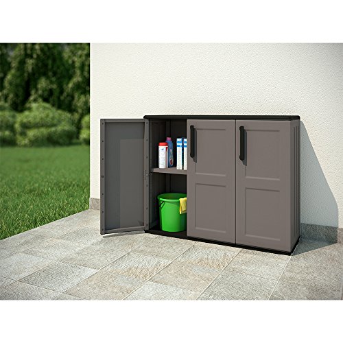 Kunststoffschrank Werkzeugschrank Putzmittel Schrank Kunststoff 84×102 cm Grau - 7