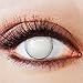 Produktbild Farbige Kontaktlinsen Motivlinsen Weiß Ohne Stärke mit Motiv Fun Linsen Halloween Karneval Party Fasching Cosplay Kostüm White Grey Screen