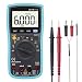 Produktbild Profi Digital Multimeter hintergrundbeleuchtetem LCD-Display mit 6000 Counts Spannungsmesser Spannungs- und Stromprüfer Temperatur Widerstand Kapazität, Frequenz Durchgang Messgerät mit akustischer und optischer Rückmeldung (Blau)